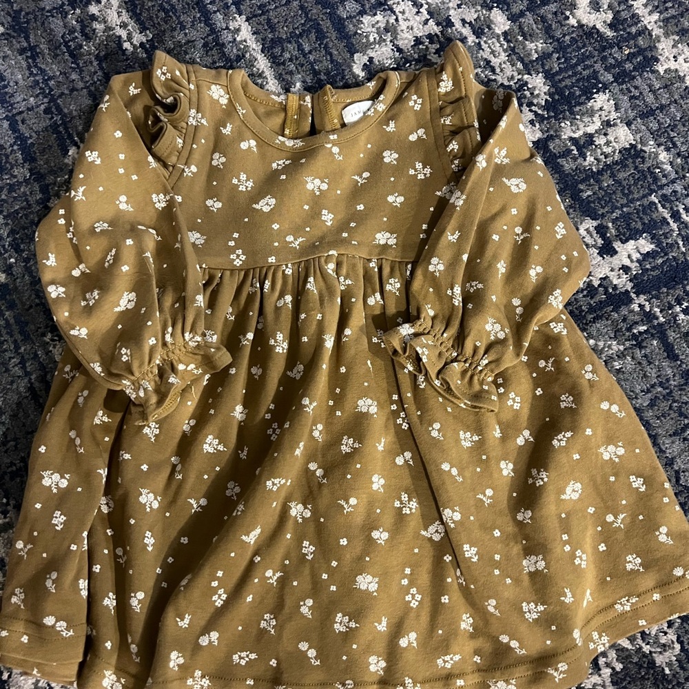 Floral Long Sleeve Baby Dress